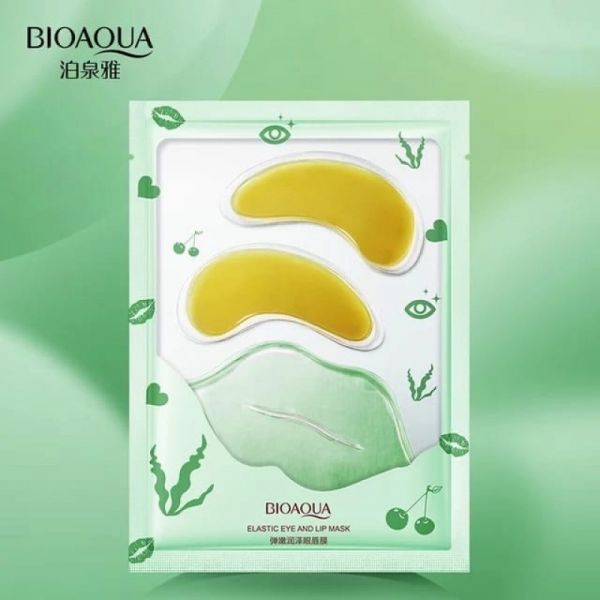 BIOAQUA Lip mask + eye patches (aloe extract+avocado and honey extract), 8g+3g*2